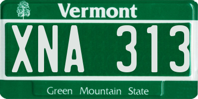VT license plate XNA313