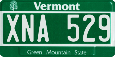VT license plate XNA529