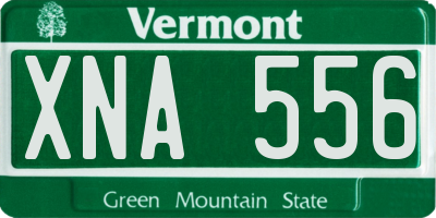 VT license plate XNA556
