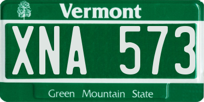 VT license plate XNA573