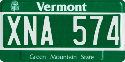 VT license plate XNA574