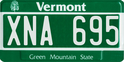 VT license plate XNA695