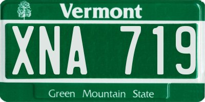 VT license plate XNA719
