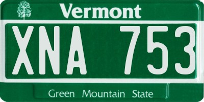 VT license plate XNA753