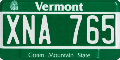 VT license plate XNA765