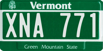 VT license plate XNA771