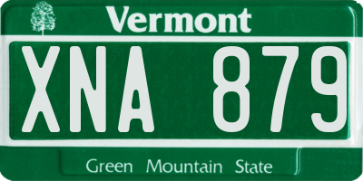 VT license plate XNA879