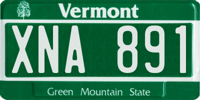 VT license plate XNA891