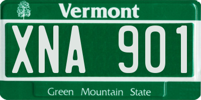 VT license plate XNA901