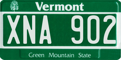 VT license plate XNA902