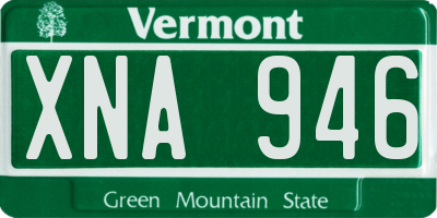 VT license plate XNA946
