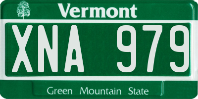 VT license plate XNA979