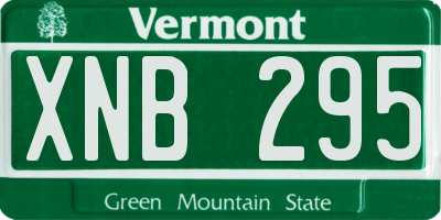 VT license plate XNB295