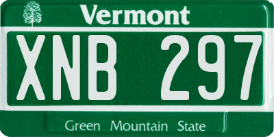 VT license plate XNB297