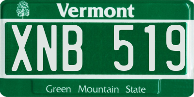 VT license plate XNB519