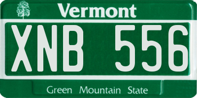 VT license plate XNB556