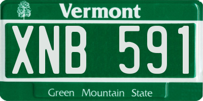 VT license plate XNB591