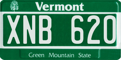 VT license plate XNB620