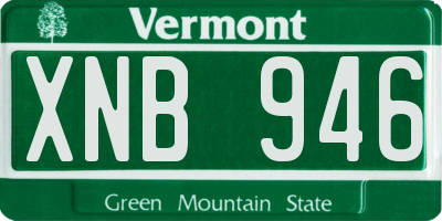 VT license plate XNB946