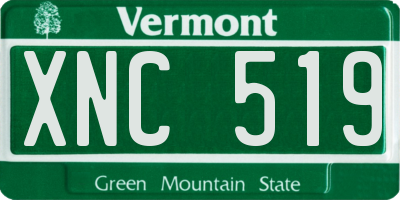 VT license plate XNC519