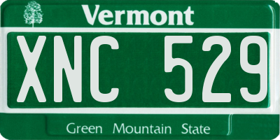 VT license plate XNC529