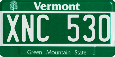 VT license plate XNC530