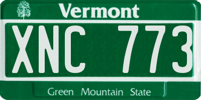 VT license plate XNC773
