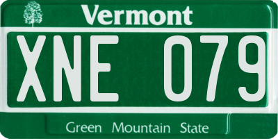 VT license plate XNE079