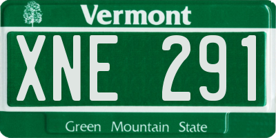 VT license plate XNE291