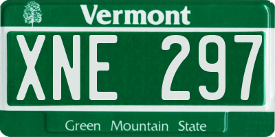 VT license plate XNE297