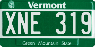VT license plate XNE319