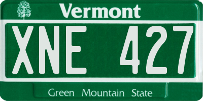 VT license plate XNE427