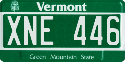 VT license plate XNE446