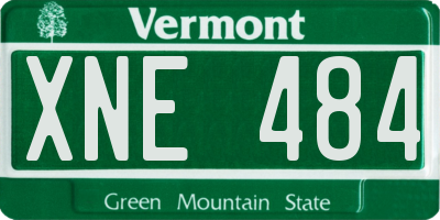 VT license plate XNE484