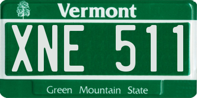 VT license plate XNE511