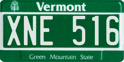 VT license plate XNE516
