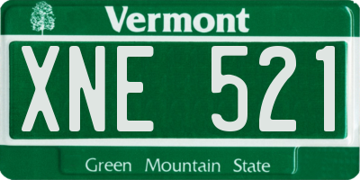 VT license plate XNE521