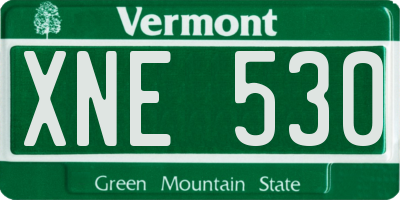 VT license plate XNE530