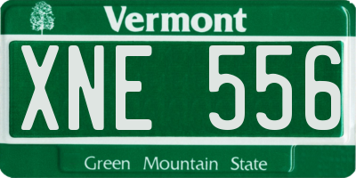 VT license plate XNE556