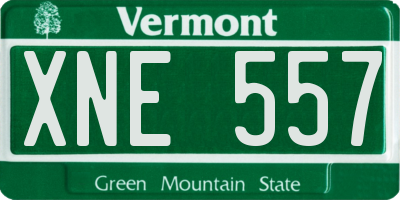 VT license plate XNE557