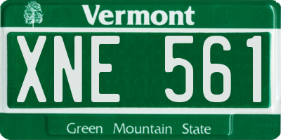 VT license plate XNE561
