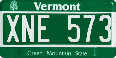 VT license plate XNE573