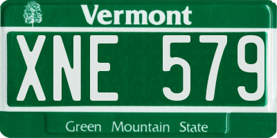 VT license plate XNE579