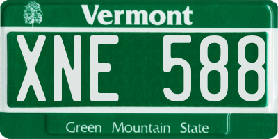 VT license plate XNE588