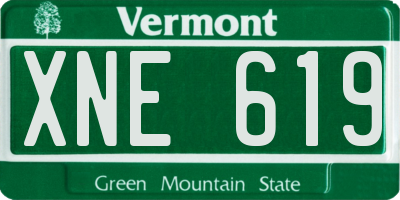VT license plate XNE619