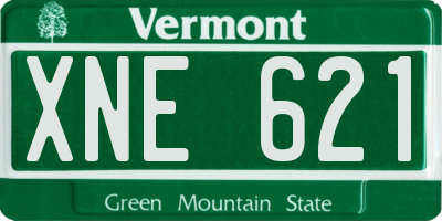 VT license plate XNE621