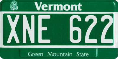 VT license plate XNE622