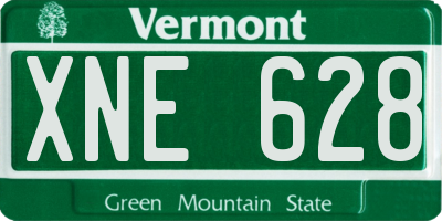 VT license plate XNE628