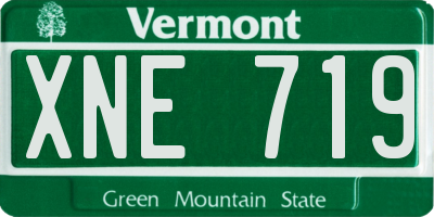 VT license plate XNE719