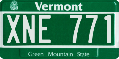 VT license plate XNE771